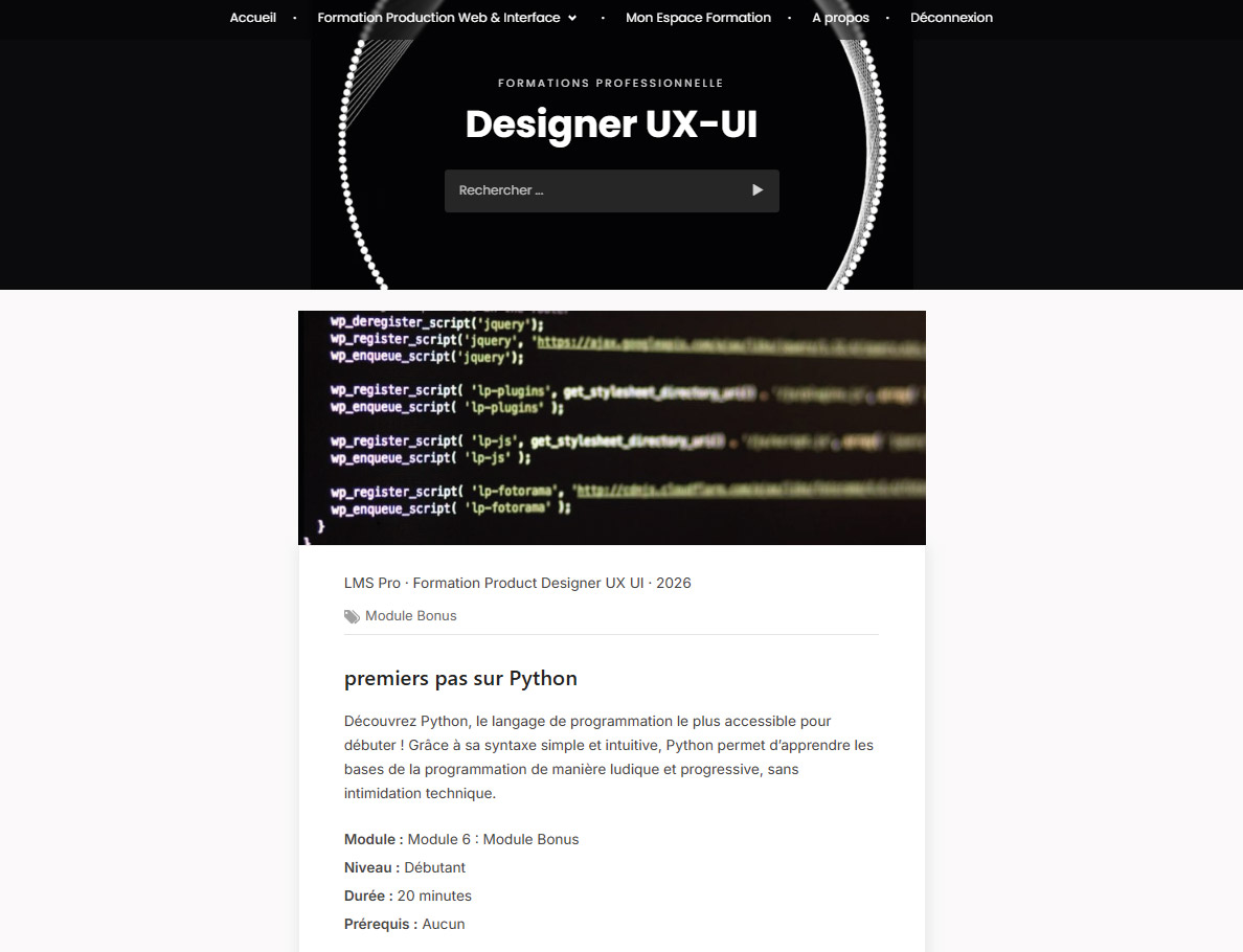 02 - LMS Pro Sample Learning Product with Python